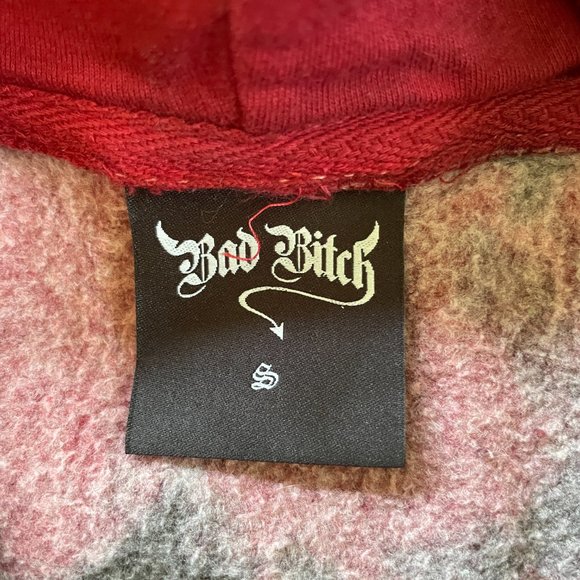 Bad Bitch Reverse Tie Dye Logo Hoodie - Picture 4 of 5